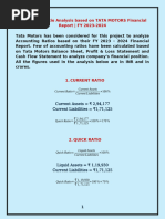 Accounts Ratios - Tata Motors