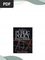 Complete Download Handbook of Public Policy Evaluation 1st Edition Stuart S. Nagel PDF All Chapters