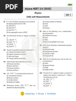 Units and Measurement _ DPP 03 __ Arjuna NEET 2.0 2025