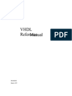 VHDL Reference Manual: March 1997