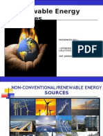 Renewable Energy Sources: Presented By