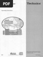 Technics SC-HD55 User Manual