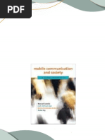 Full Download Mobile Communication and Society A Global Perspective 1st Edition Manuel Castells PDF DOCX