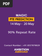 PTE Prediction 14 to 20 May