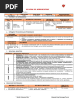 SESIÓN DE APRENDIZAJE - 1ro Prim