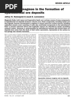 Hedenquist_Lowenstern_1994_The role of magmas in the formation of hydrothermal ore deposits