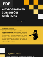 A Fotografia em 3 Dimensões Artisticas