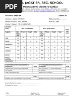 RESULT XI B SCIENCE