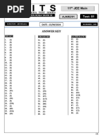 AITS 01 Hints & Solution Arjuna JEE Hindi 2025