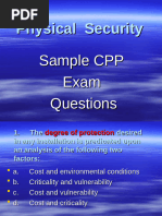 Physical Security_Sample CPP Exam Questions