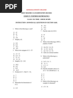 SS1 FURTHER MATHEMATICS CA