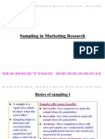 Sampling in Marketing Research Sampling in Marketing Research