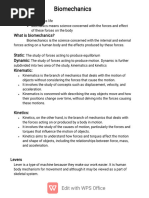 kinesiology ( biomechanics,lever, center of gravity)