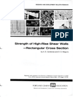 Strength of High-Rise Shear Walls - Rectangular Cross Section