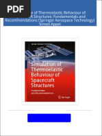 Simulation of Thermoelastic Behaviour of Spacecraft Structures: Fundamentals and Recommendations (Springer Aerospace Technology) Simon Appel 2024 Scribd Download