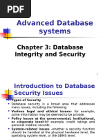 Chapter 3 Database Integrity and Security