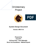 Onveterinary Project: System Design Document