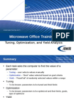 Microwave Office Training: Tuning, Optimization, and Yield Analysis