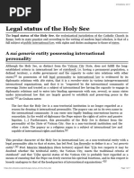 Legal status of the Holy See