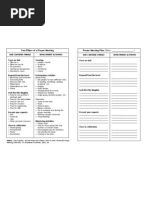 Prayer Meeting Format Template