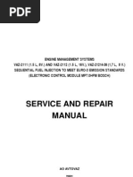 Service and Repair Manual: Ao Avtovaz 2001