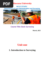 Unit One (Introduction to Surveying) (1)