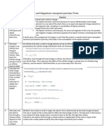 E&M Conceptual Questions