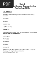 Unit 3  ICT Skills Class 10