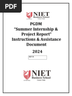 PGDM-Summer Internship Project