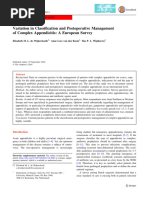 Variation in Classification and Postoperative Management of Complex Appendicitis a European Survey