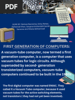 IT PRESENTATION- GENERATIONS OF COMPUTERS