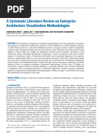 A Systematic Literature Review on Enterprise Architecture Visualization Methodologies