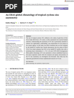 Intl Journal of Climatology - 2022 - Zhang - An ERA5 global climatology of tropical cyclone size asymmetry