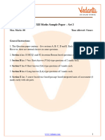 CBSE Class 12 Maths Sample Paper Set 2 (2024-25) FREE PDF