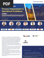 Agenda 10th Annual Global Process Improvement  Operational Excellence 2025