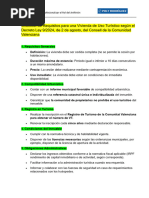 Checklist de Requisitos Para Una Vivienda de Uso Turístico Según El Decreto Ley 9