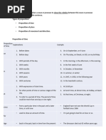 grade 6 preposition