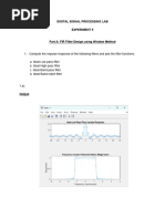 DSP Experiment 5 Lab Report