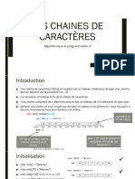 Chapitre5 - Chaines de Caractères