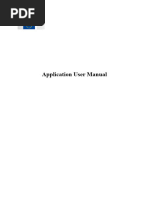 Application User Manual