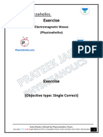 Sheet Ex.-1- Single Correct Electromagnetic Waves