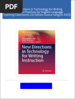 Immediate download New Directions in Technology for Writing Instruction Practices for English Language Teaching Classrooms 1st Edition Gonca Yangın-Ekşi ebooks 2024