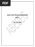 Basic Electrical Engineering Unit 1