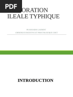 PERFORATION ILEALE TYPHIQUE