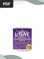 Instant Download (eBook PDF) The PowerScore LSAT Reading Comprehension Bible 2019 Edition PDF All Chapters