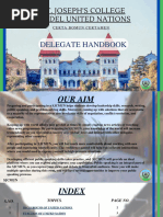 ST. JOSEPH'S COLLEGE MODEL UNITED NATION'S DELEGATE HANDBOOK