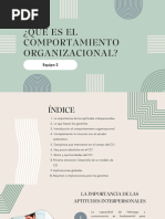 Que Es El Comportamiento Organizacional