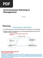 Environmental planning & Management