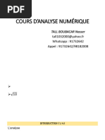 Cours d’Analyse Numérique