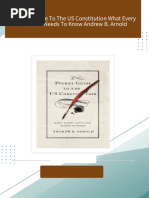 Full download A Pocket Guide To The US Constitution What Every American Needs To Know Andrew B. Arnold pdf docx